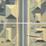 Stephen Haley, Suburban Echo, 1997, oil and enamel on linen