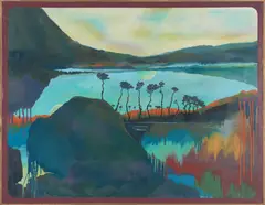 James Clifford, The Moon River, 1976, synthetic enamel on canvas