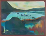James Clifford, The Moon River, 1976, synthetic enamel on canvas