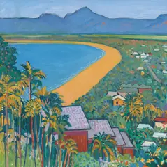 John Rigby, Four Mile Beach, Port Douglas, 1997, oil on canvas