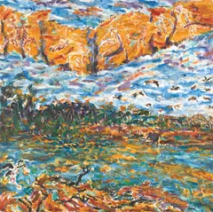 Gil Jamieson, Alligator River, 1989, oil on canvas