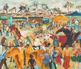 Gil Jamieson, Untitled (Monto Show), 1972, oil on canvas