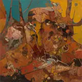 Reinis Zusters, Burnt Ridge, oil on canvas