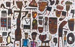 David Larwill, Games, 1998, oil on linen