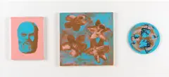Tony Clark, i) Bearded Man I, 2004, i, ii) synthetic polymer paint and permanent ink on canvas