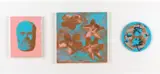 Tony Clark, i) Bearded Man I, 2004, i, ii) synthetic polymer paint and permanent ink on canvas