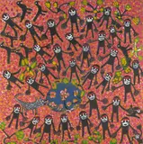 Pantjite Mary McLean, Purinua Kutja - Springtime Ninga Mia, Kalgoorlie, 1999, synthetic polymer paint on canvas