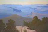 Leonard Long, From the Pigeon House, Clyde Valley, New South Wales, 1988, oil on canvasboard