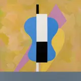 Robert Jacks, Ritual Guitar, oil on linen