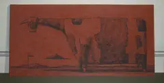 John Kelly, The Red Cow, 2001, oil on linen