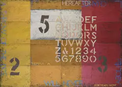 Imants Tillers, Nature Speaks: K, 2006, synthetic polymer paint and gouache on 16 canvasboards, no's. 77740–77755