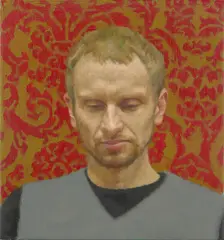 Portrait (of a Young Man) 2 by Jude Rae, 2004, oil on linen, sold May 2022