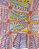 Ruby Tjangawa Williamson, Ultukunpa – Honey Grevillea, 2009, synthetic polymer paint on linen