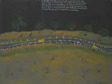 Ian Abdulla, In My Childhood, 1996, synthetic polymer paint on canvas