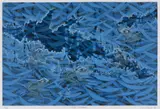 Lin Onus, Pitoa Garkman (Blue Frogs), 1994, screenprint, ed. 19/85