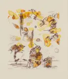 John Olsen, Papageno and the Birds, 1992, lithograph, ed. 37/150