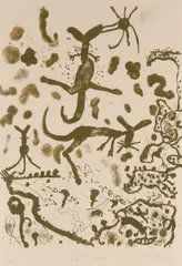 Back O'Bourke by John Olsen, 1979, lithograph, ed. 6/50, sold Apr 2022