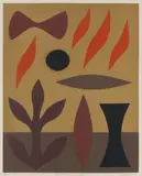 John Coburn, Russet Flame and Gold, 1981, screenprint, ed. 9/60