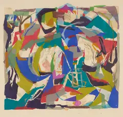 Barbara Brash, Landscape, c.1959, screenprint