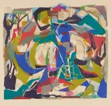 Barbara Brash, Landscape, c.1959, screenprint