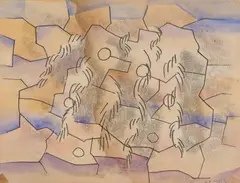 Ludwig Hirschfeld-Mack, Abstract Composition, monotype