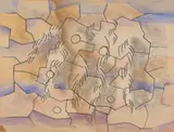 Ludwig Hirschfeld-Mack, Abstract Composition, monotype