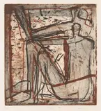 Graham Fransella, Beach Figure III, 1995, etching, ed. 8/25
