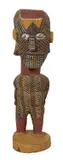 Stanislaus Puruntatameri, Djibara (Tapara) Moon Man, c.1975, natural earth pigments on wood