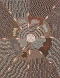 Alison Anderson Nampitjinpa, Witchetty Grub Dreaming, 1988, synthetic polymer paint on canvas