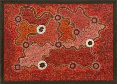 Mervyn Rubuntja, Hairy Caterpillar Dreaming, 1991, synthetic polymer paint on canvas