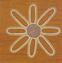 Turkey Tolson Tjupurrula, Munni Munni Dreaming, 1992, synthetic polymer paint on linen