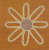 Turkey Tolson Tjupurrula, Munni Munni Dreaming, 1992, synthetic polymer paint on linen