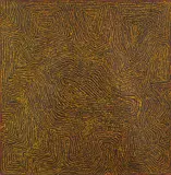 George Ward Tjungurrayi, Tingari Men at Kaakuratintja (Lake MacDondald), 2006, synthetic polymer paint on linen