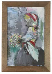 Marina Finlay, Bouquet, oil on panel