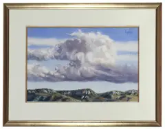 Harry Pidgeon, Hunter Skyline, watercolour and gouache on paper