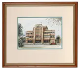 Valerie Anderson, Nesca House, Newcastle, 1998, pen and watercolour on paper