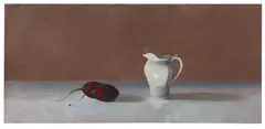 Crispin Akerman, Tamarillos and Jug, 1997, oil on canvas