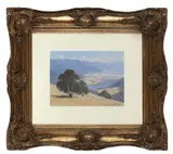 Leonard Long, Across the Valley, 1988, oil on board