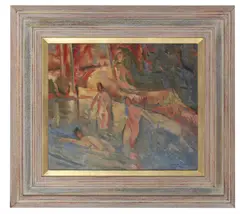 Glen Preece, Bathers of Bendemeer, 1993, oil on board
