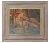 Glen Preece, Bathers of Bendemeer, 1993, oil on board