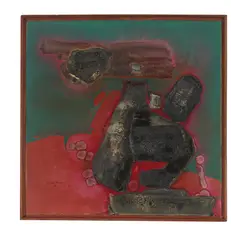Shanti Dave, Untitled, 1967, mixed media on canvas