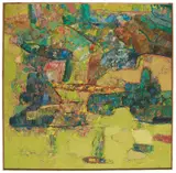 Jeffrey Makin, Garden, 1973, oil on canvas