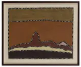 Denise Mung, Star Dreaming - Wardull, ochre on paper