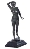 Frederick Brook Hitch, Standing Female Nude Gazing Over Her Shoulder, bronze
