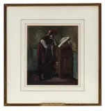 William Bell Scott, Spanish Student, watercolour heightened with white