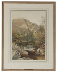 Celia P. Culverwell, Mountain Torrent, 1888, watercolour