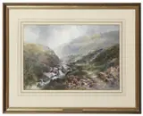 Walter Bayes, Moorland Landscape, 1917, watercolour