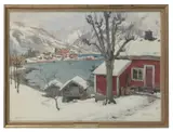 Alfred Heaton Cooper, Norwegian Fjord Scene, 1906, watercolour