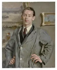 Amalie Colquhoun, The Leonard Joel Porter, oil on canvas