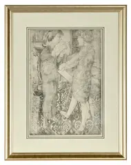 Stanley Spencer, Stan & Mary Drawing Each Other, lithograph, ed. 30/75